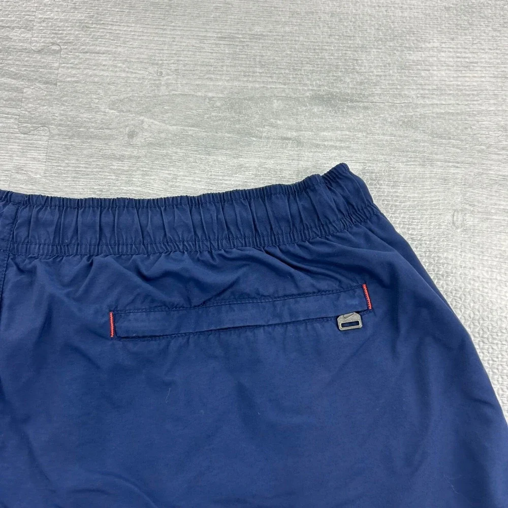 Vintage Y2K‎ Nike Swim Trunks Size XL Navy Blue Bathing Suit Swim Shorts Logo